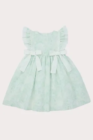 Soft Green Floral Dress (2Y - 7Y)