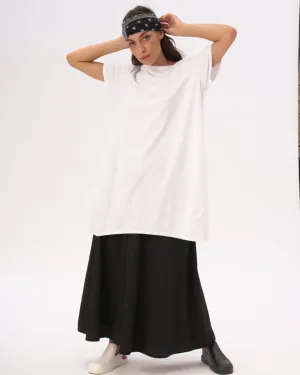 Split Hem Crewneck T-Shirt Dress