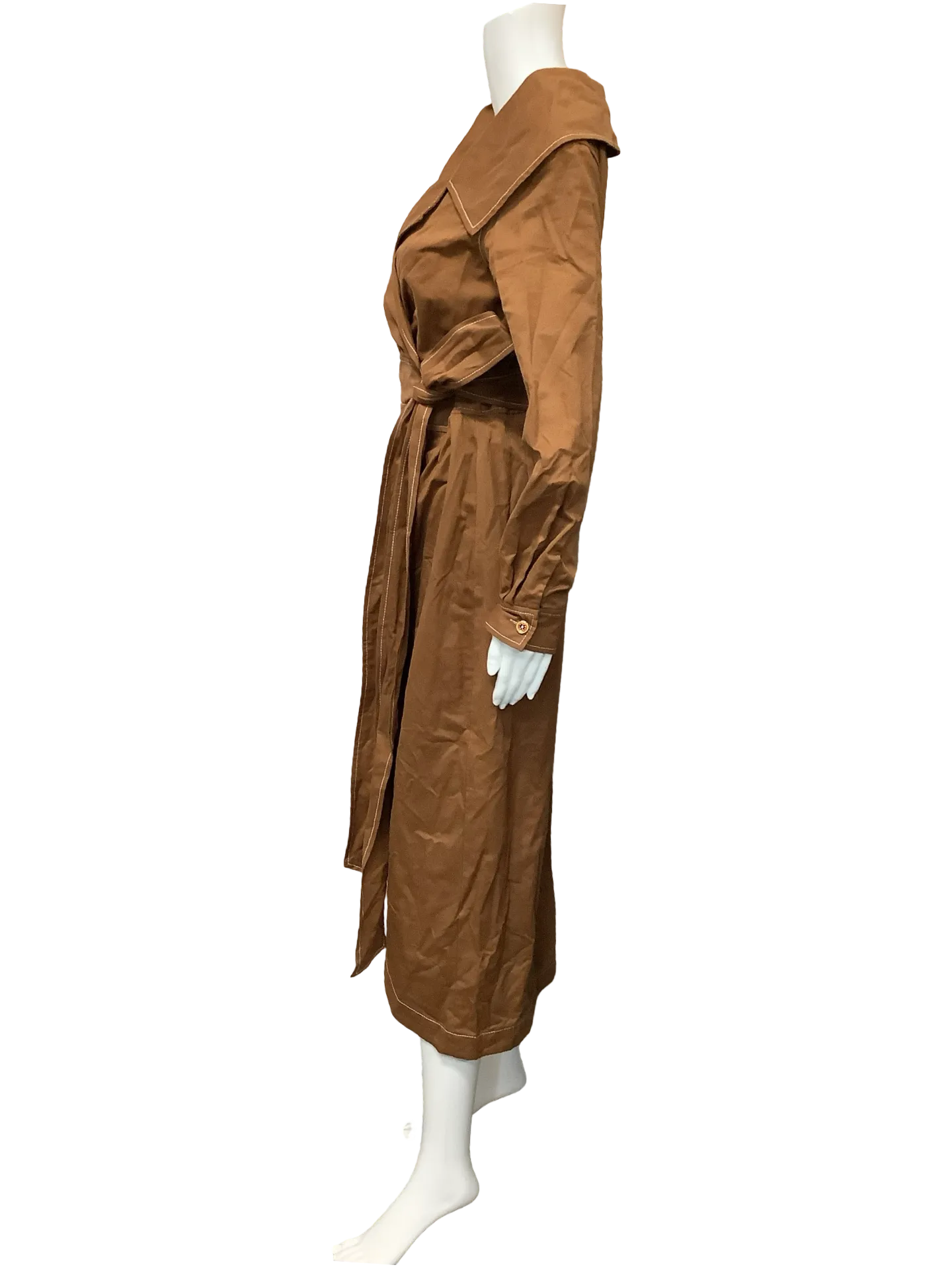 Staud Dress Trench Maxi Length Size: M