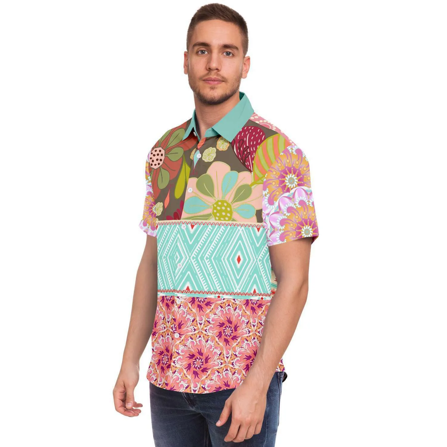 Summer of Love S/S Button Down Shirt