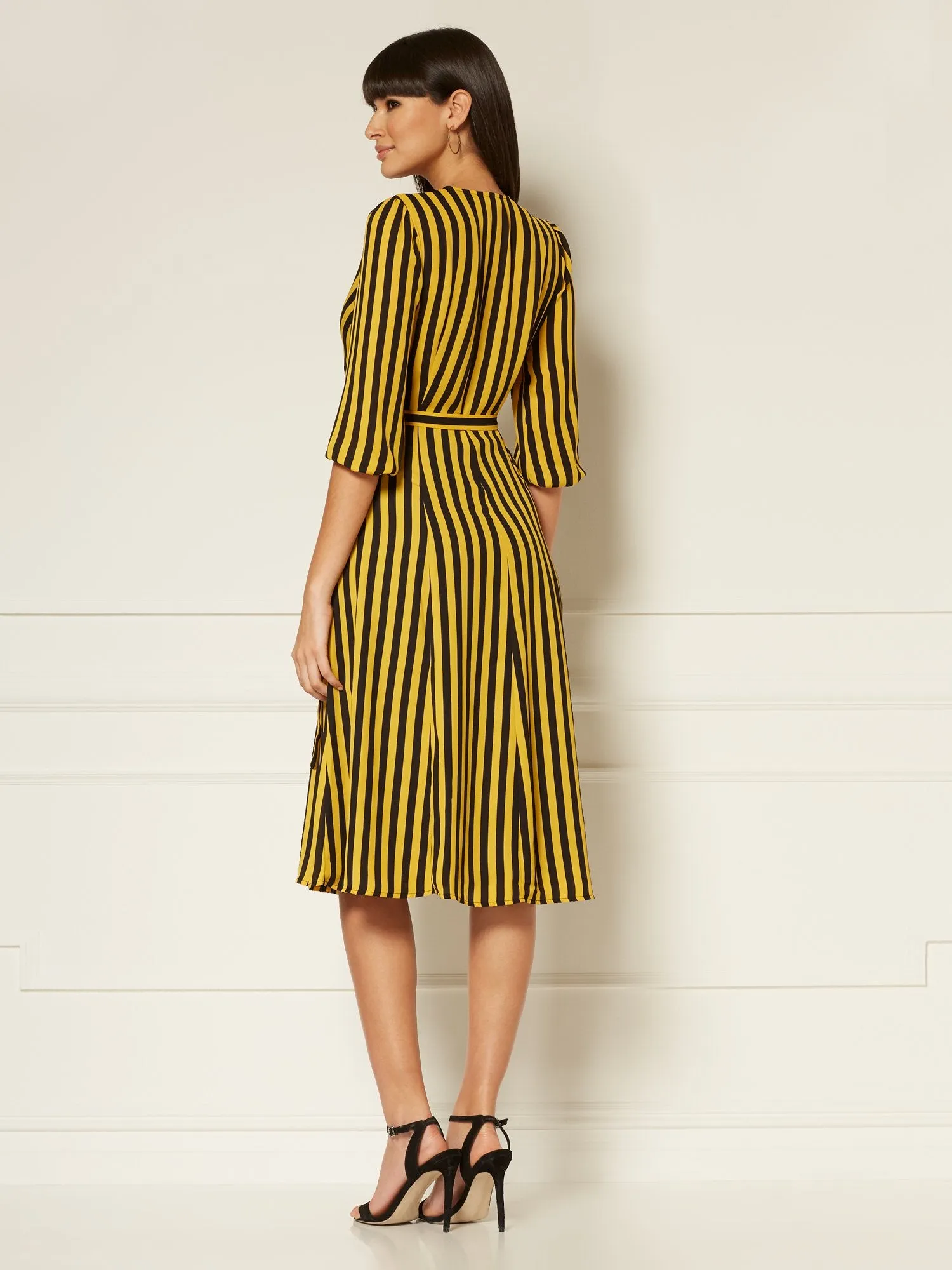 Tall Brenda Stripe Wrap Dress - Eva Mendes Collection