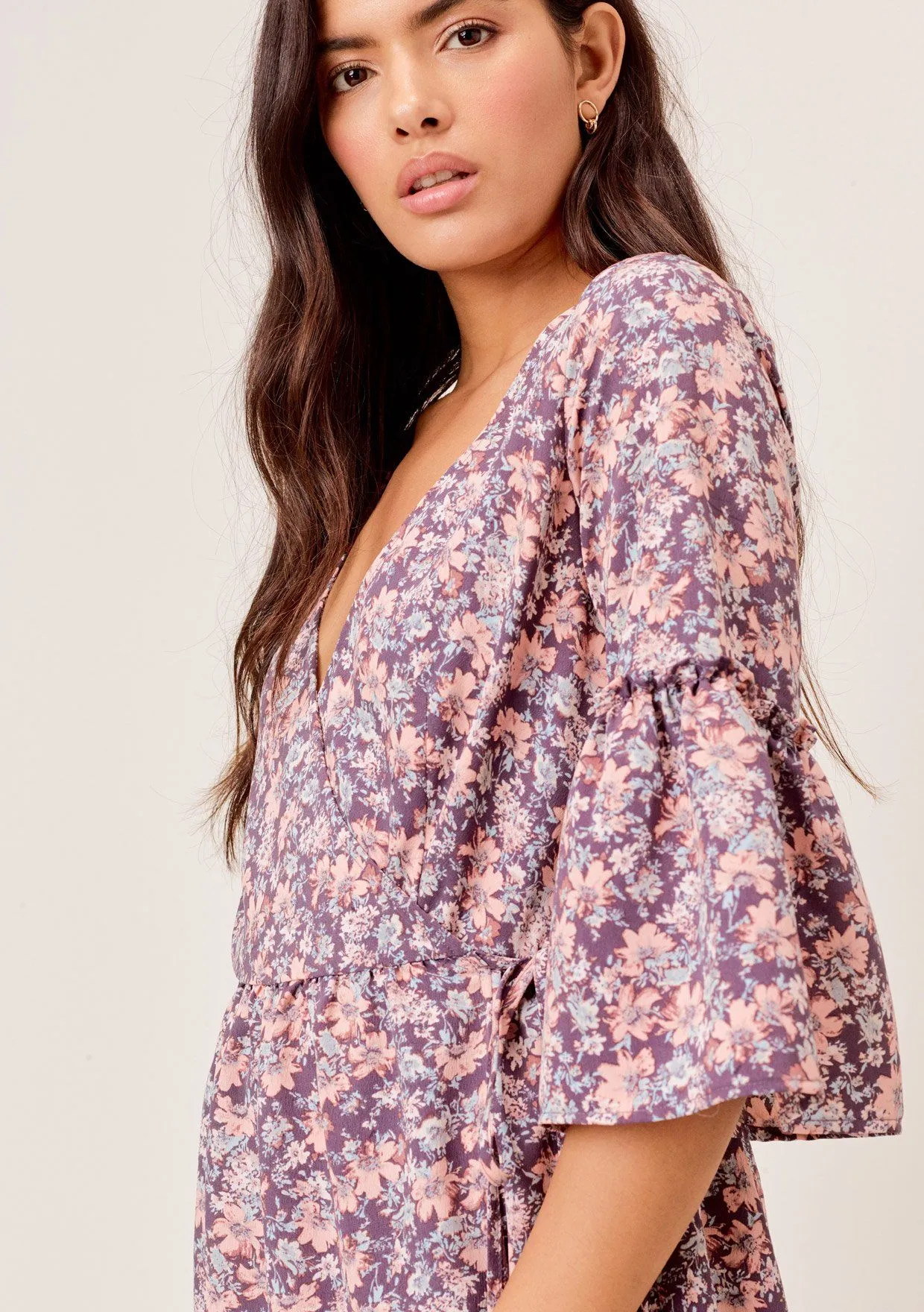 Taya Floral Wrap Dress