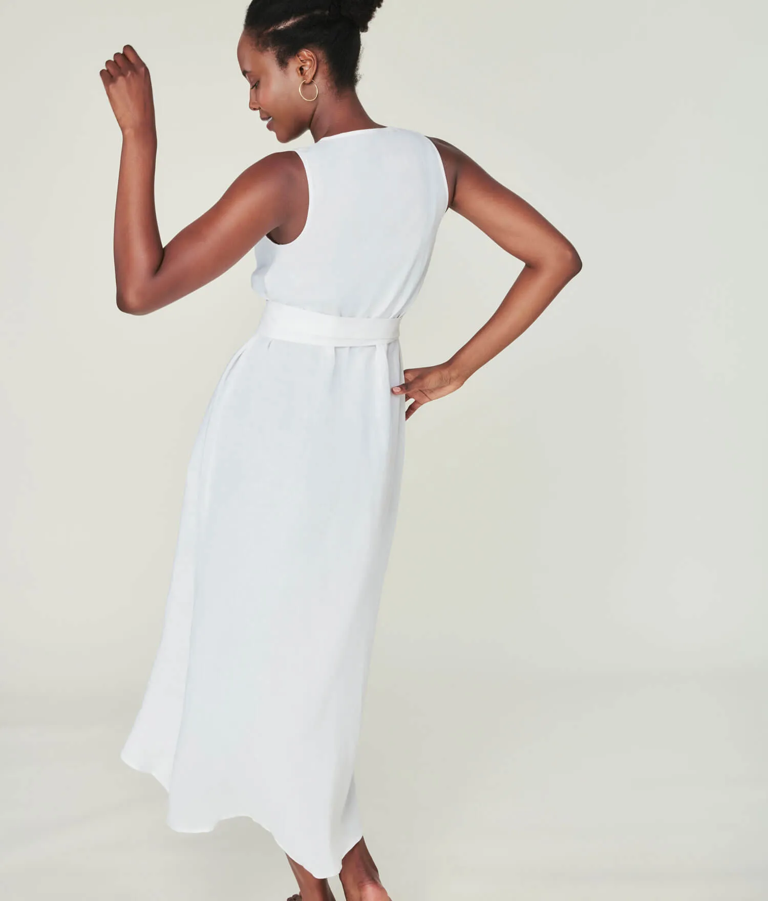 The Armona Dress - Linen - Coconut (Archive)