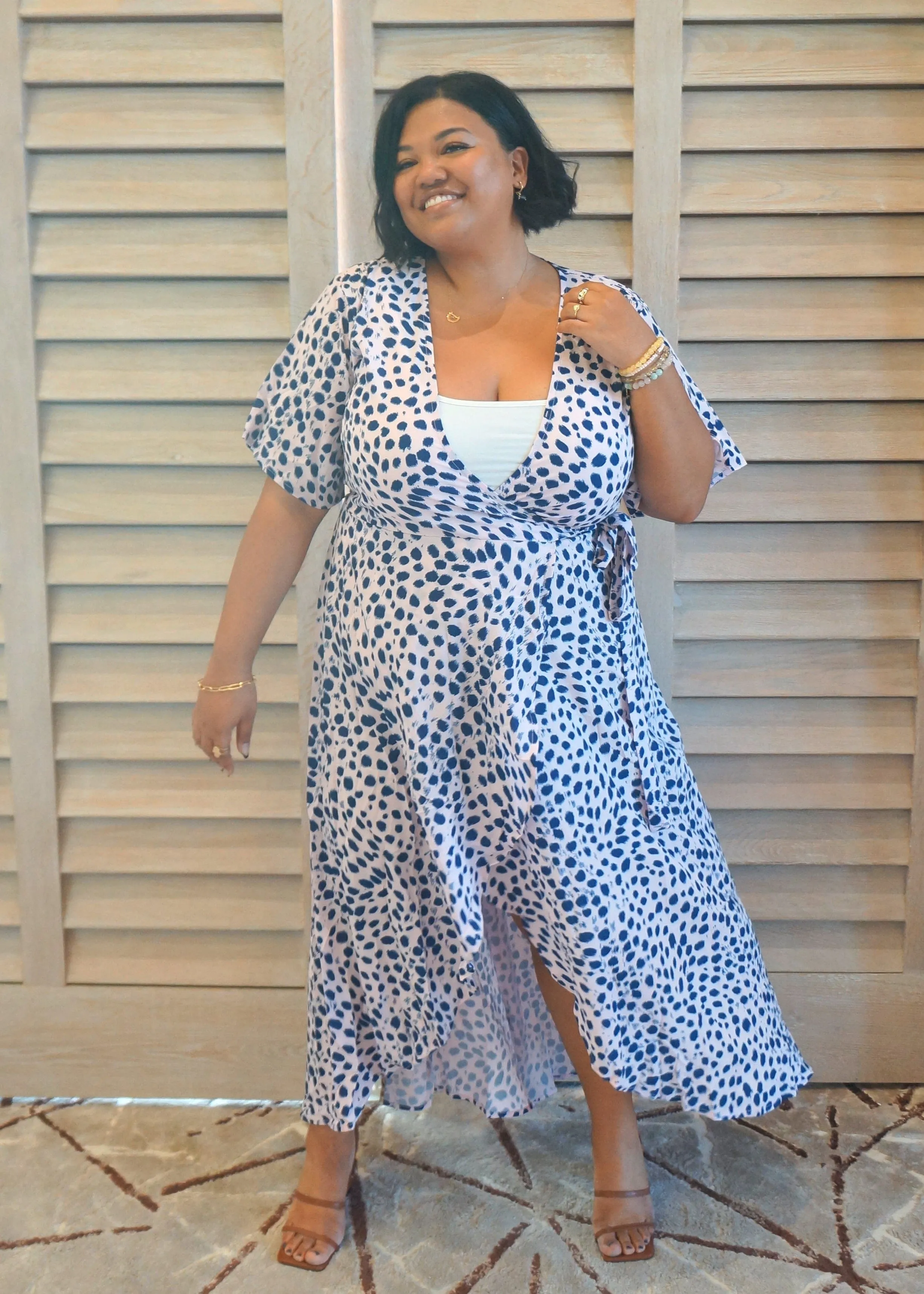 The Maxi Wrap Dress Curve - Hamptons Weekend