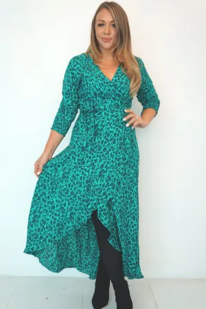 The Maxi Wrap Dress - Jade Jungle