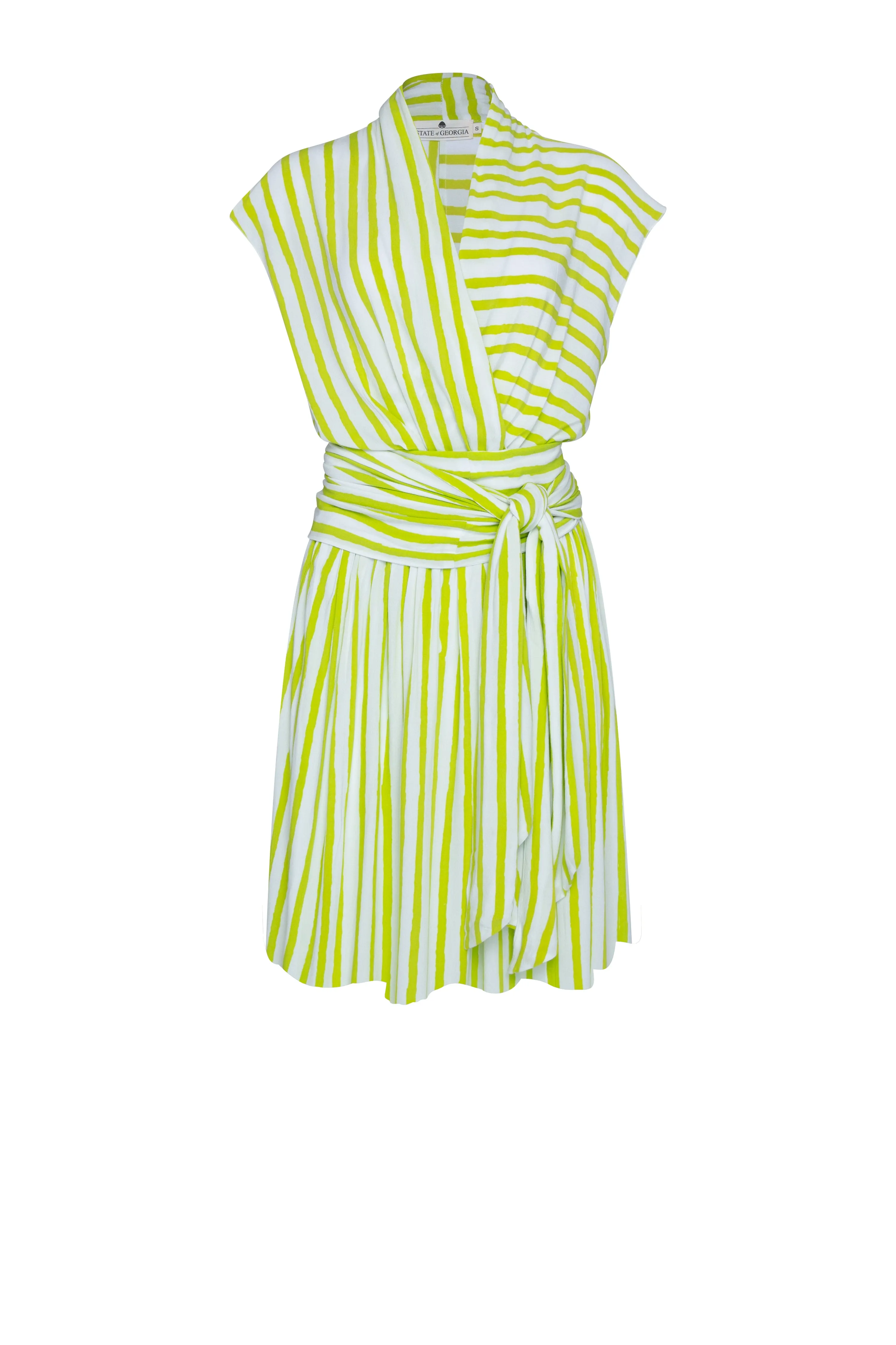 THE POINT DRESS SHORT - DAIQUIRI FILM STRIPE