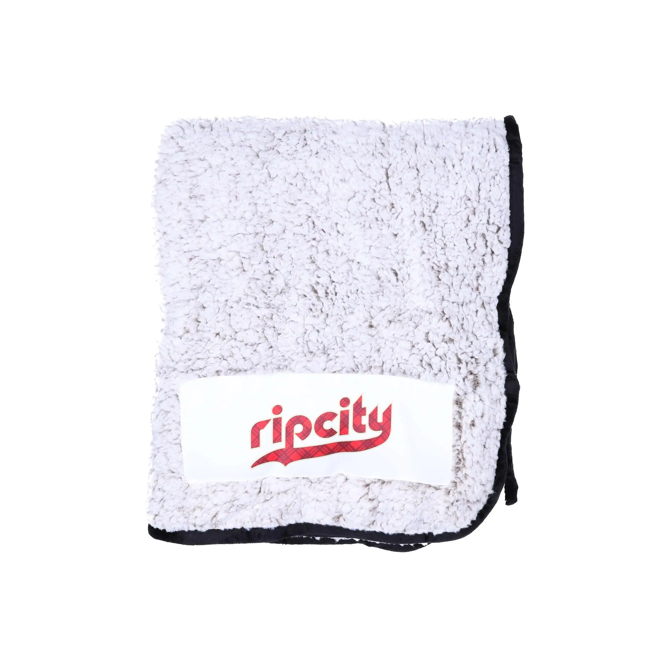 Trail Blazers ripcity Retro Plaid Frosty Fleece Blanket