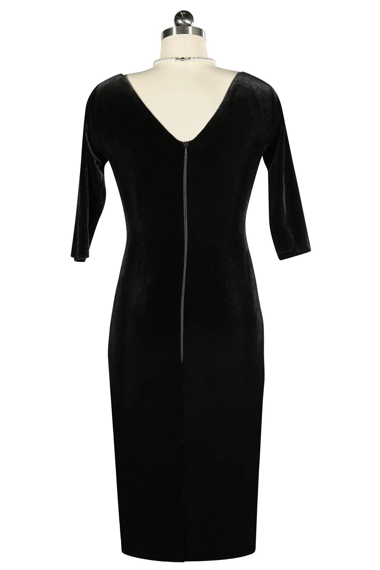 Velvet Vamp Dress (Black)