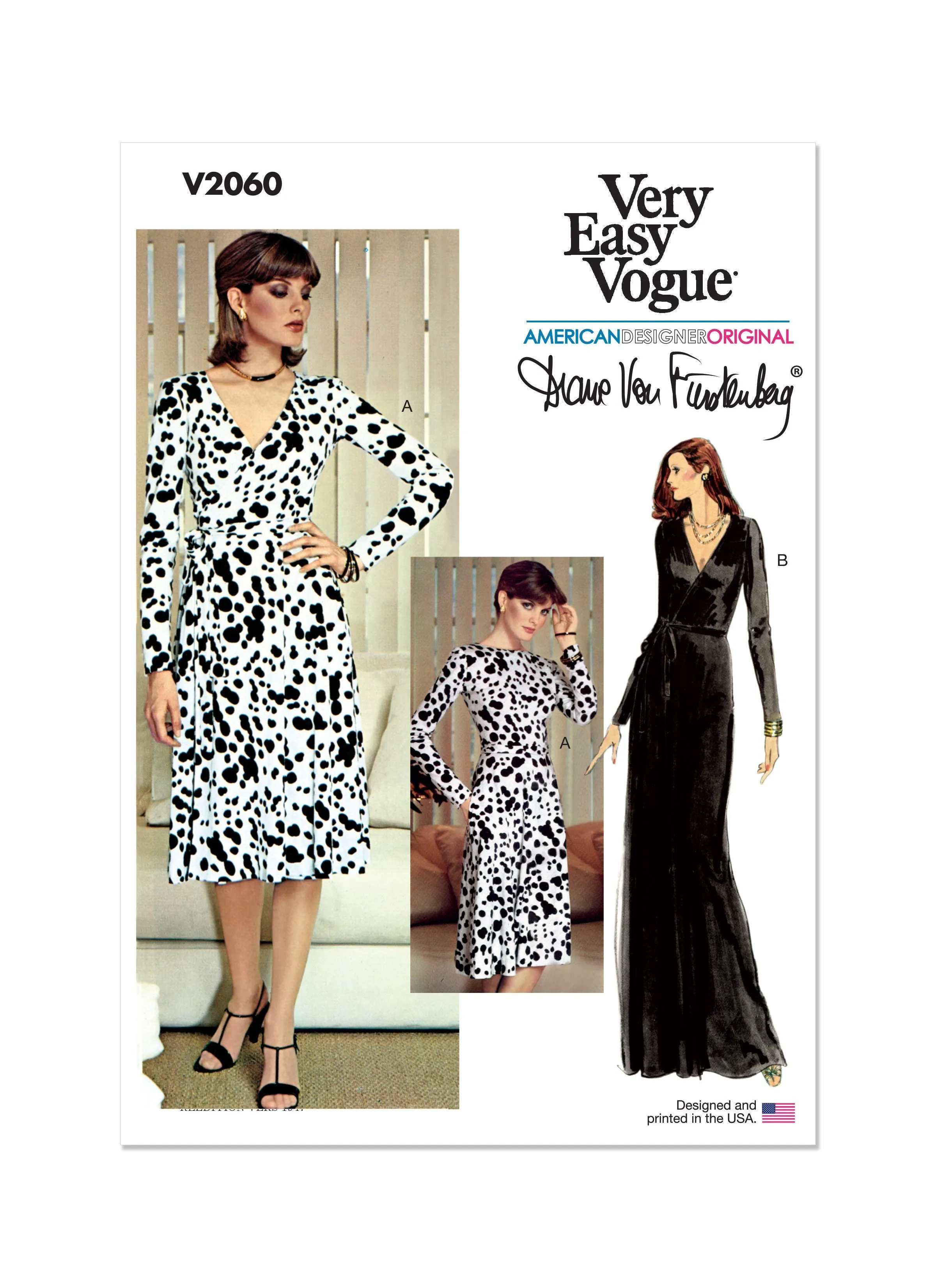 Vogue Sewing Pattern 2060 Wrap Dress by Diane Von Furstenberg