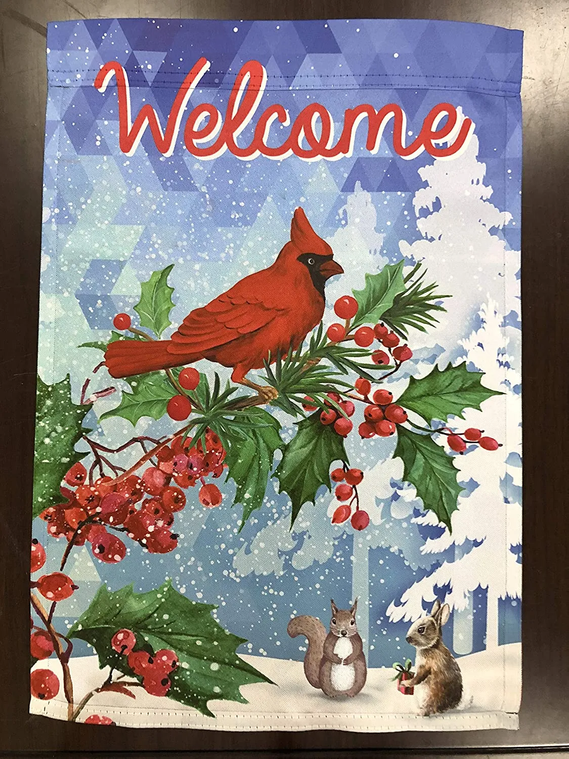 Welcome Winter Christmas Garden Flag - 12" x 18"