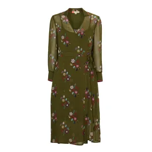 Women Wmd-Mammil-Wc9W-Cbn Wrap Shirt Dress - Khaki