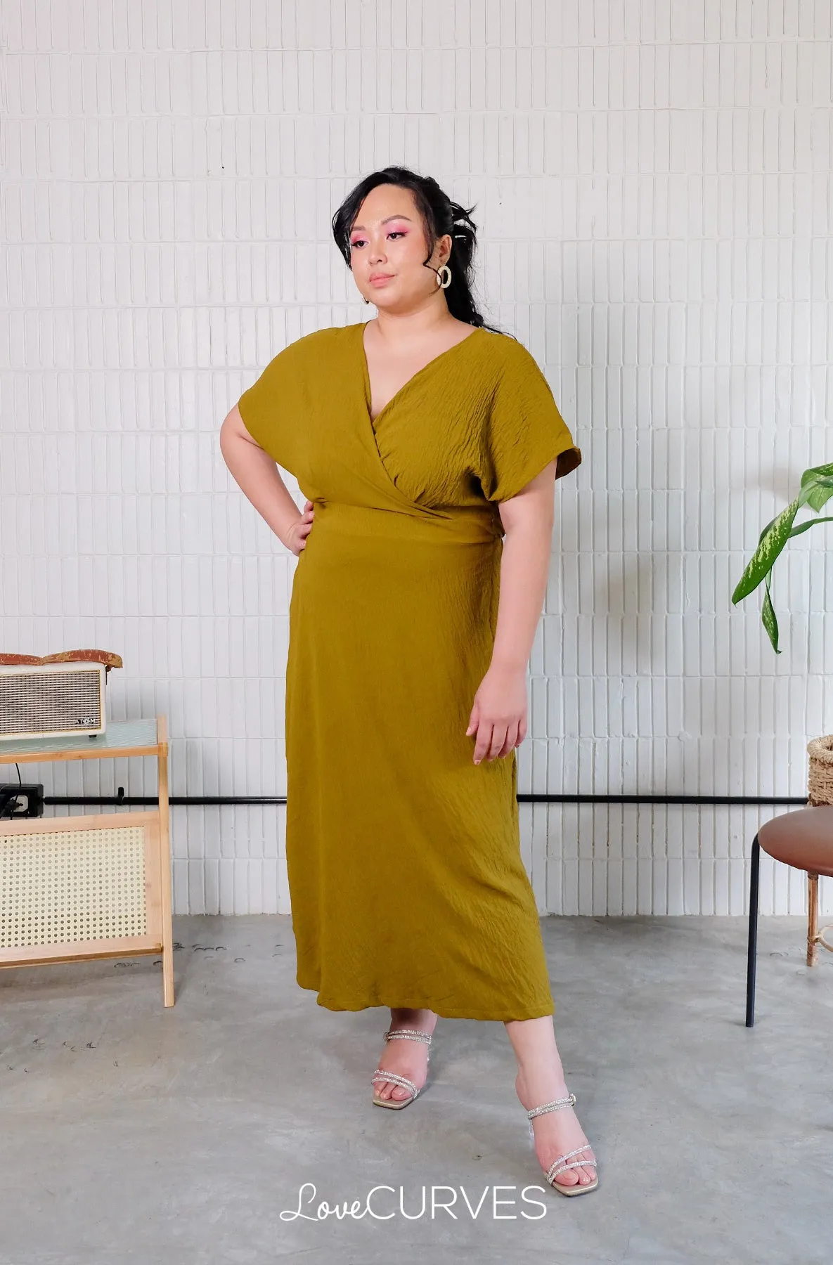 Wrap Maxi Dress - Moss