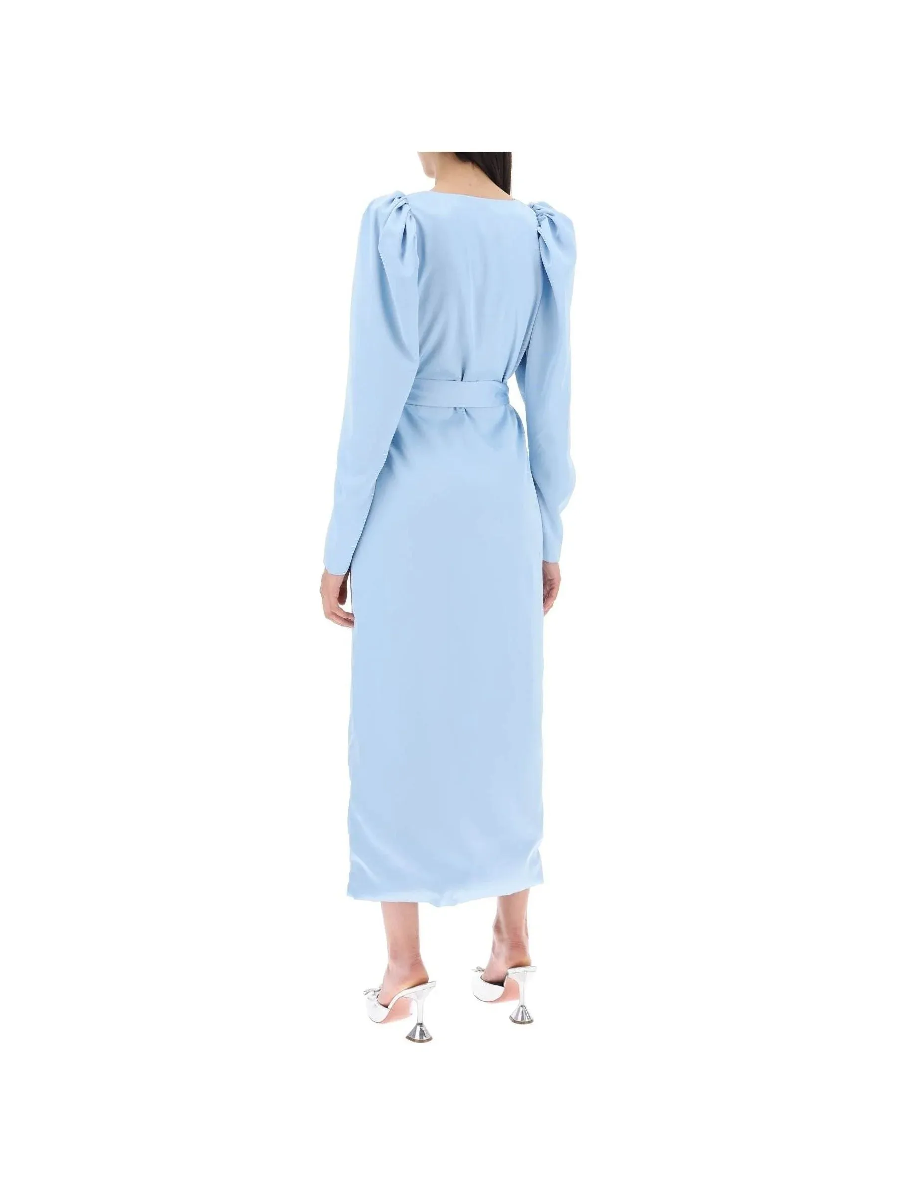 Wrap Midi Dress - Cotton - Women's Dress