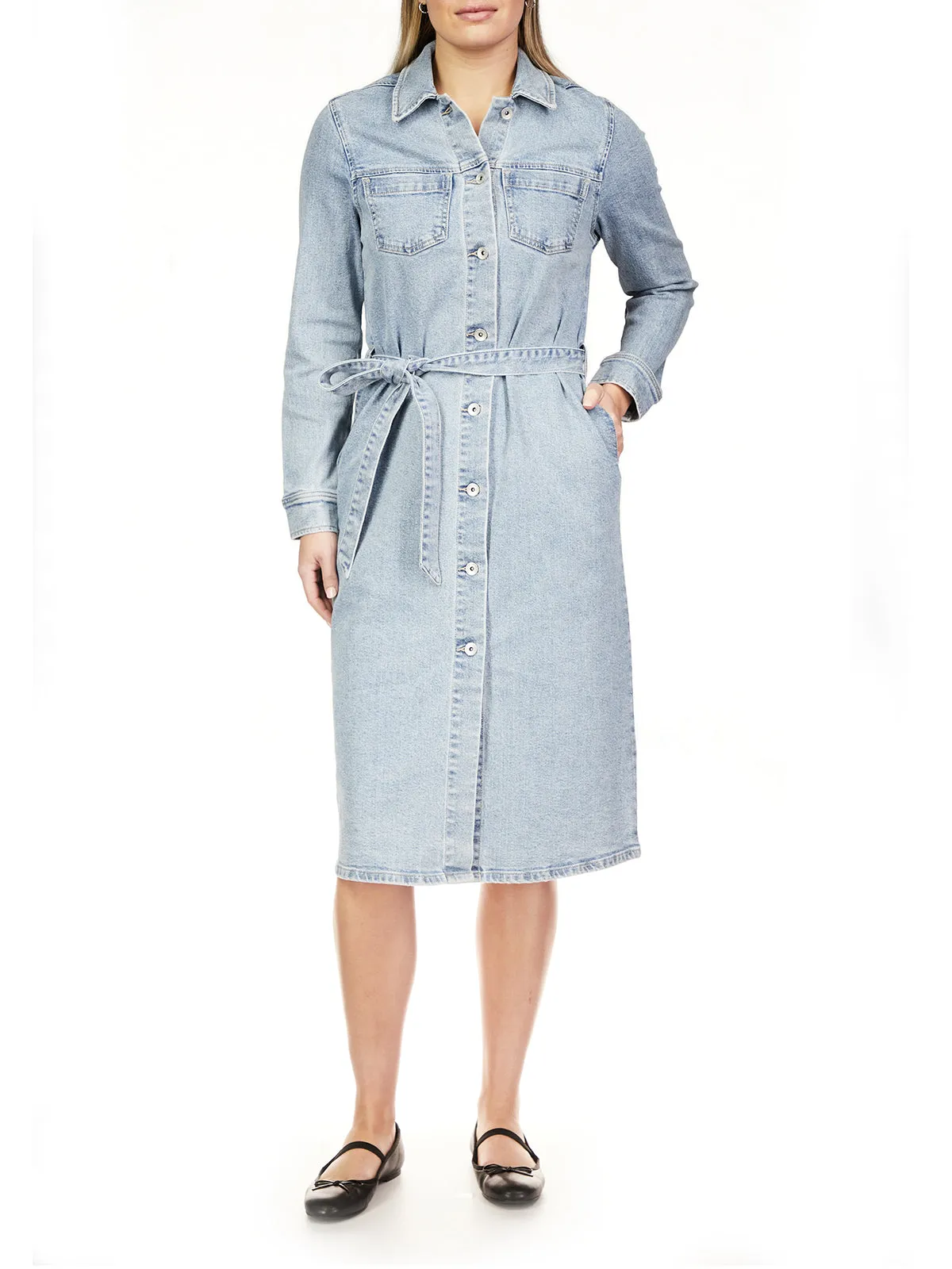 Wrapped Up Denim Dress